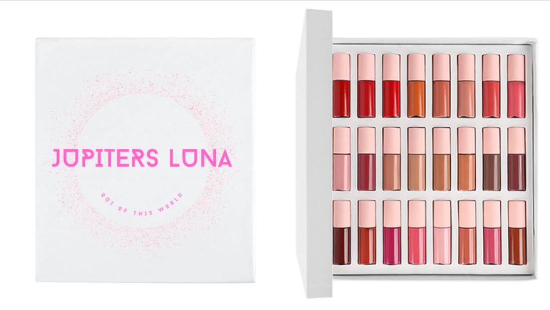 Luna Luxe 24 Piece Matte Lipgloss Set: 24 Vibrant Shades