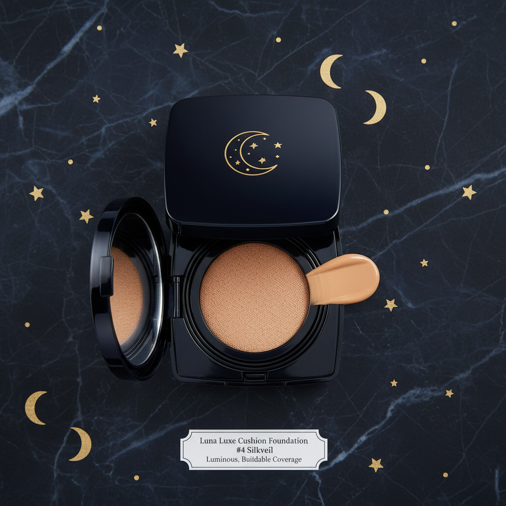 Luna Luxe Cushion Foundation – Luminous, Buildable Coverage