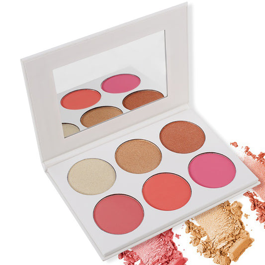 Highlight and Blush Palette Six Shades