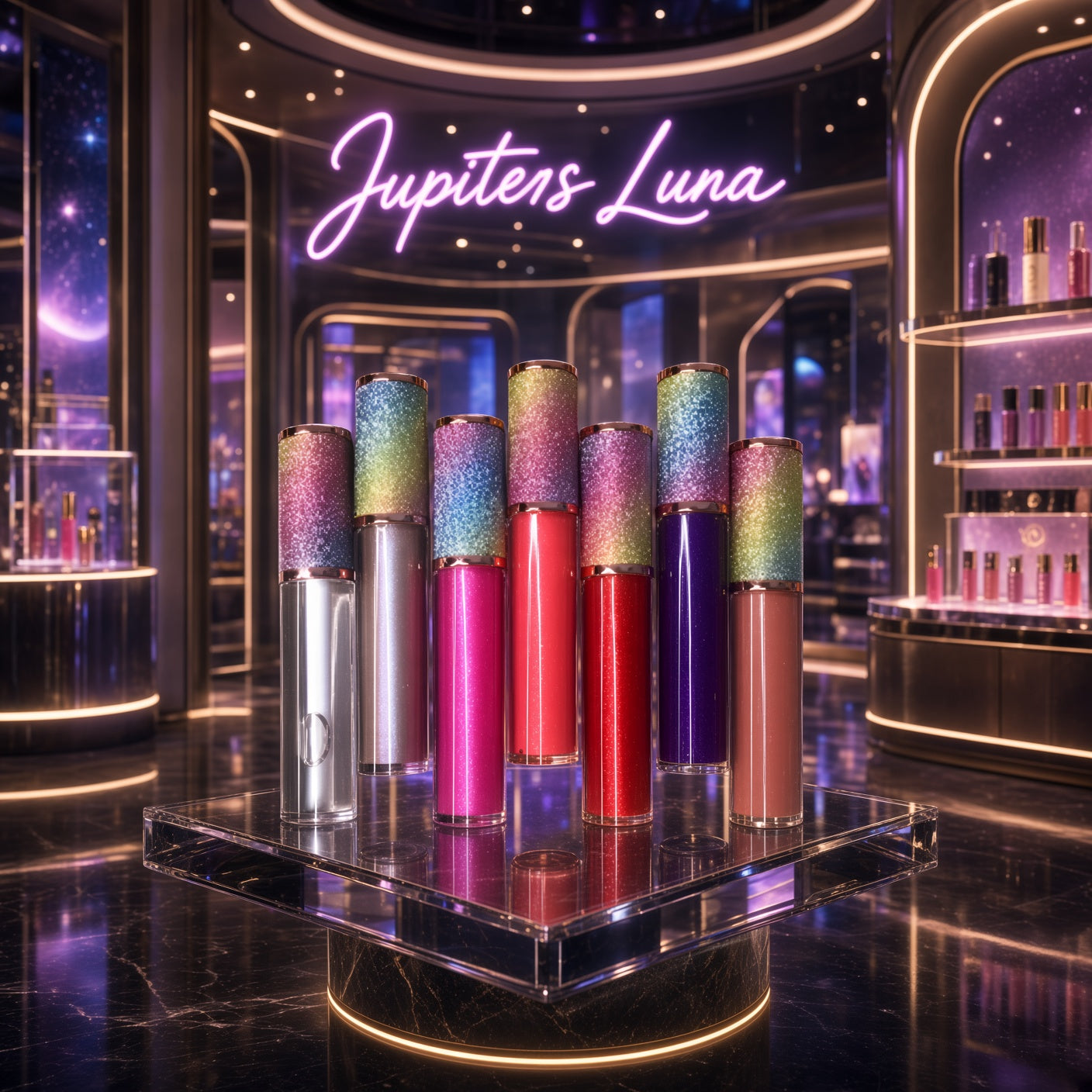 Luna Luxe Lipgloss: Stellar Shades for Cosmic Shine