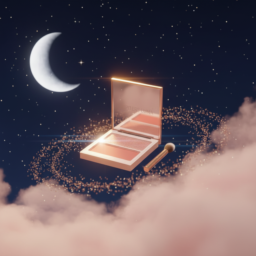 Luna Luxe Duo Blush Palette – dreamy floating celestial editorial