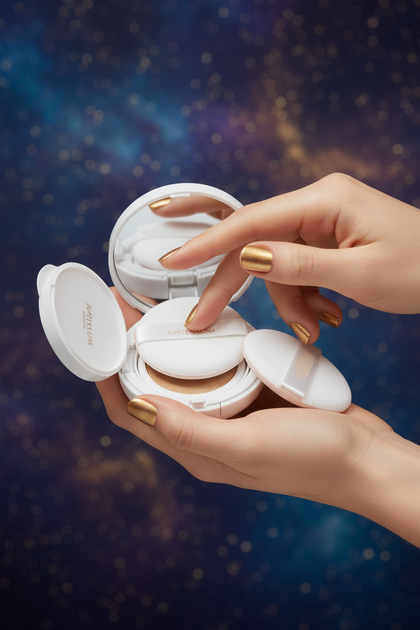 Luna Luxe Cushion Foundation – lifestyle hand shot