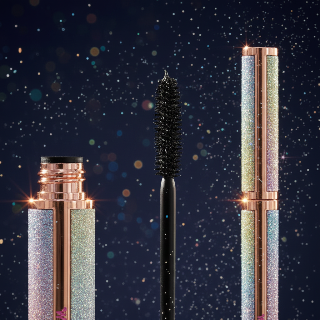 Luna Luxe Mascara & Eyeliner Duo – close-up wand and eyeliner macro shot