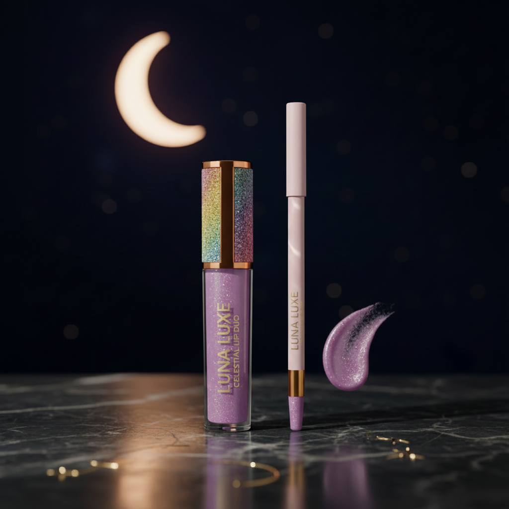 Luna Luxe Celestial Lip Duo in D20 Lavender Purple