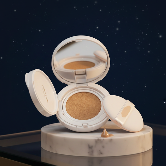 Luna Luxe Cushion Foundation – close-up macro detail shot