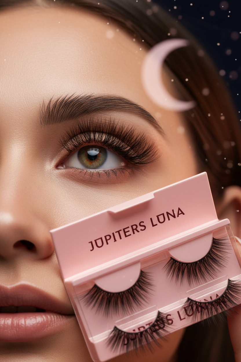 Luna Luxe Mink Eye Lashes – lifestyle wispy mink lash eye shot