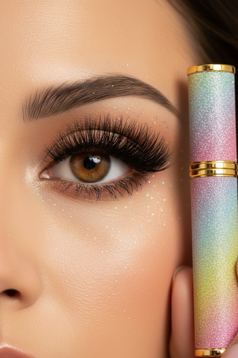 Luna Luxe Volumizing & Lengthening Mascara – Long-Wearing – lifestyle voluminous lash eye shot