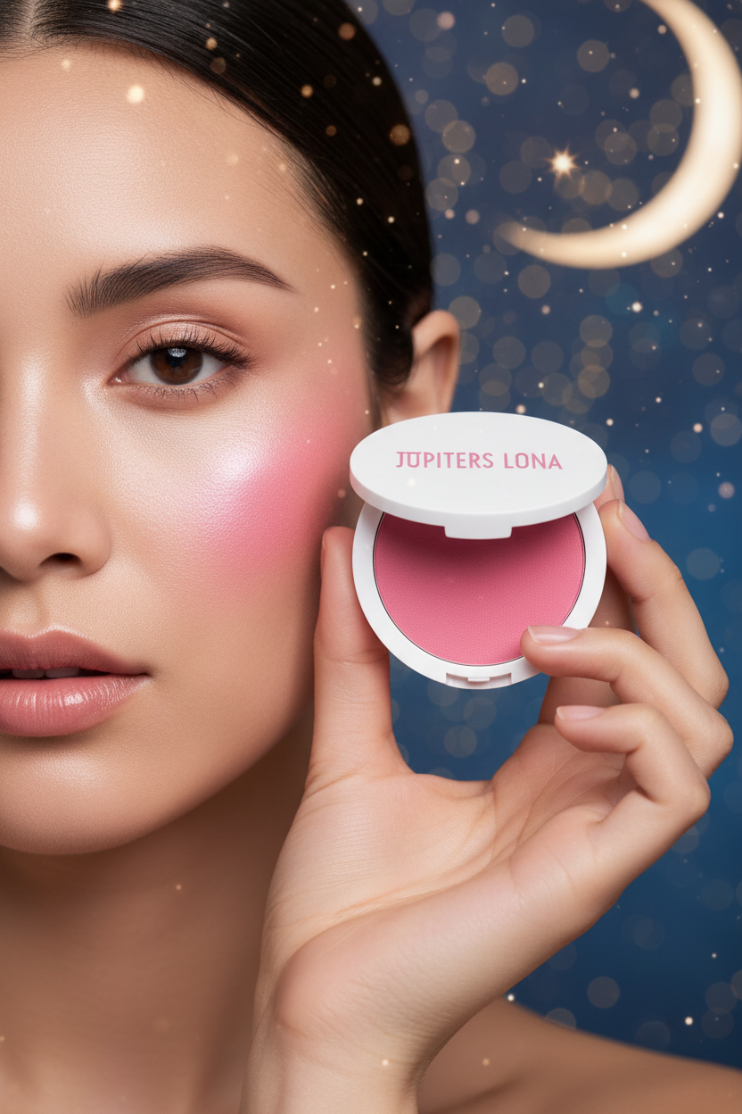Luna Luxe Buildable Blush Powder – lifestyle cheek shot