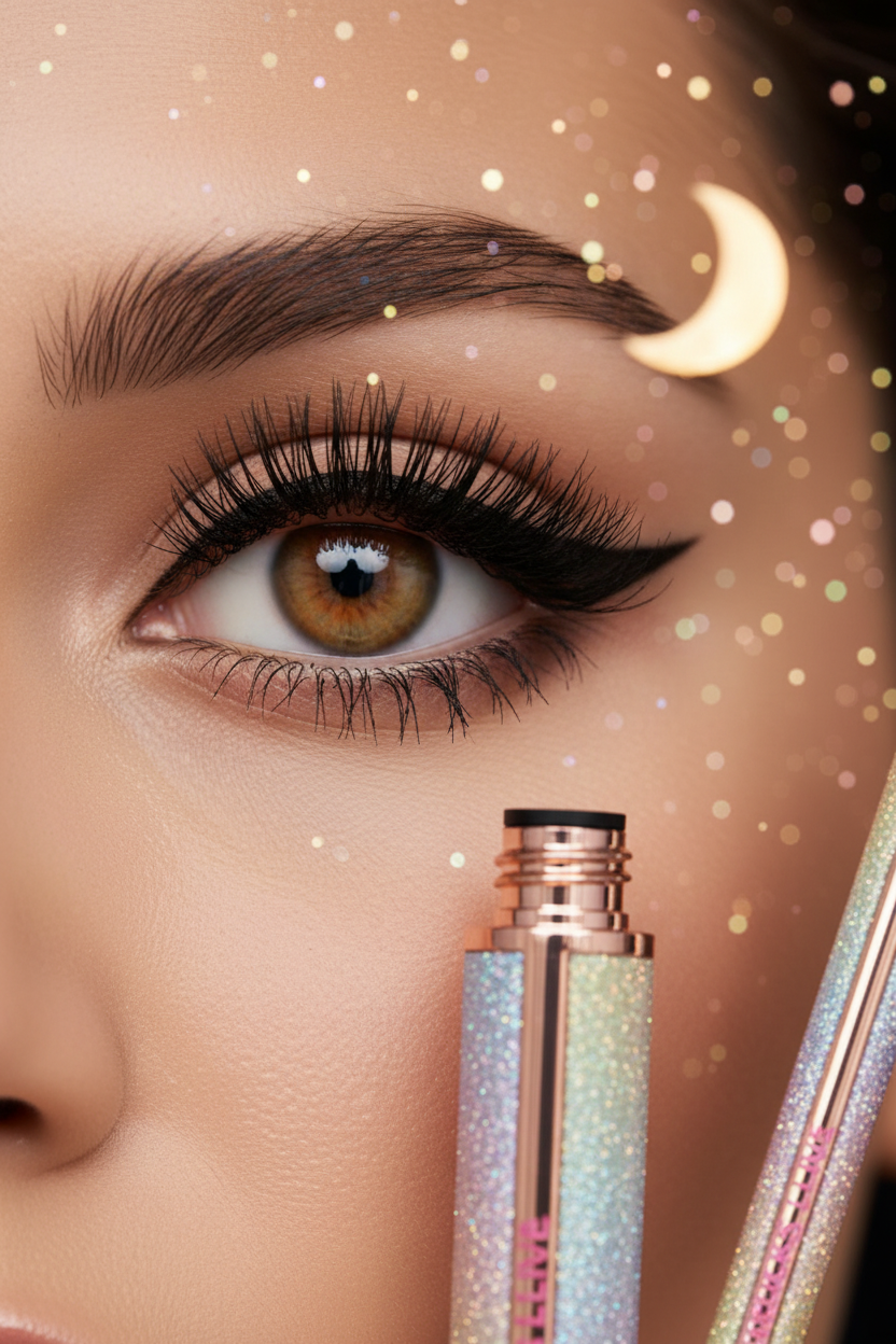 Luna Luxe Mascara & Eyeliner Duo – lifestyle dramatic cat-eye lash and liner shot