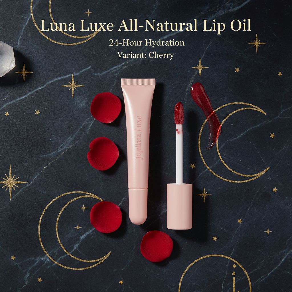 Luna Luxe All-Natural Lip Oil – 24-Hour-Hydration