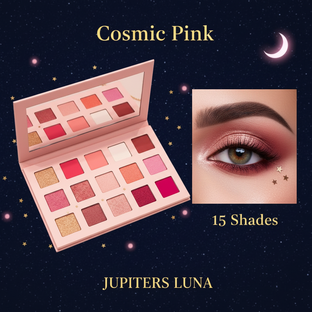 Luna Luxe Cosmic Pink 15 Shade Eyeshadow Palette