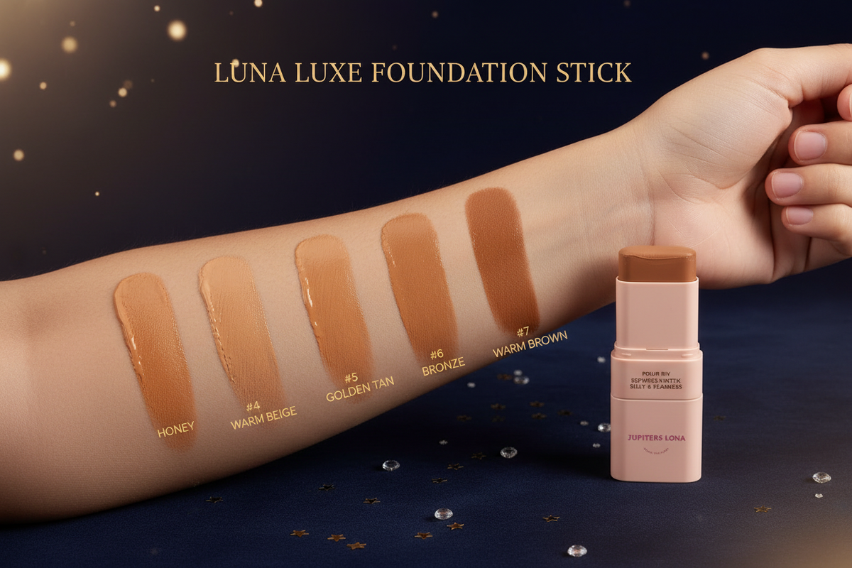 Luna Luxe Foundation Stick: 3-in-1 Flawless Coverage