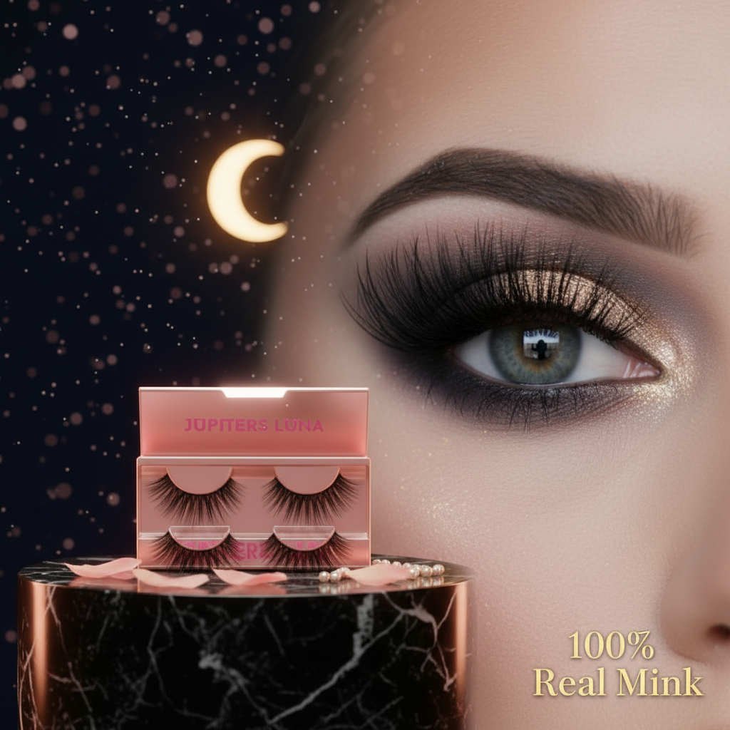 Luna Luxe Mink Eye Lashes: 100% Real Mink for Natural Beauty