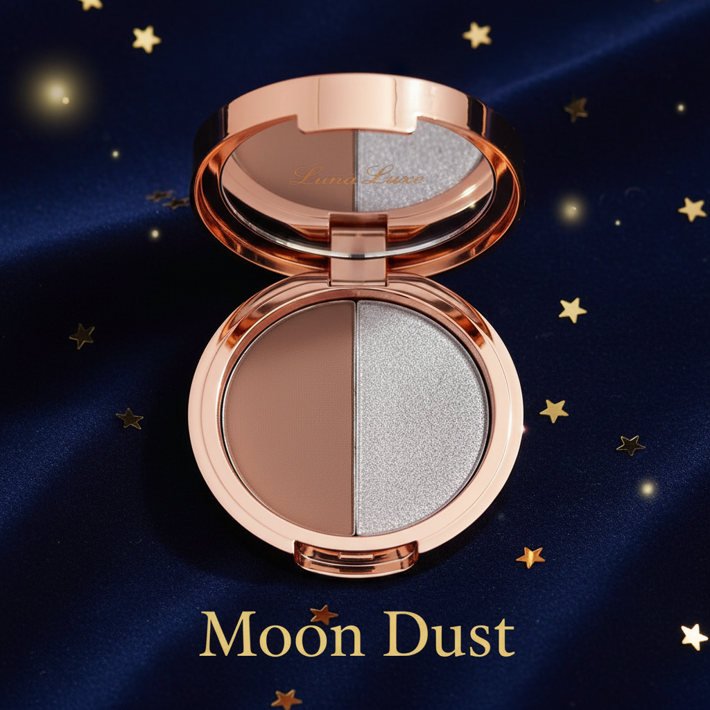 Luna Luxe Duo Eyeshadow Palette – 5 Colorways, Buildable Pigment